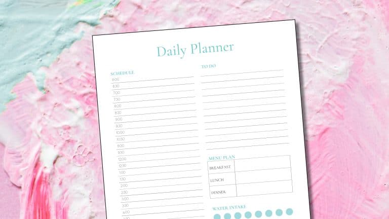 FREE Printable Daily Planners