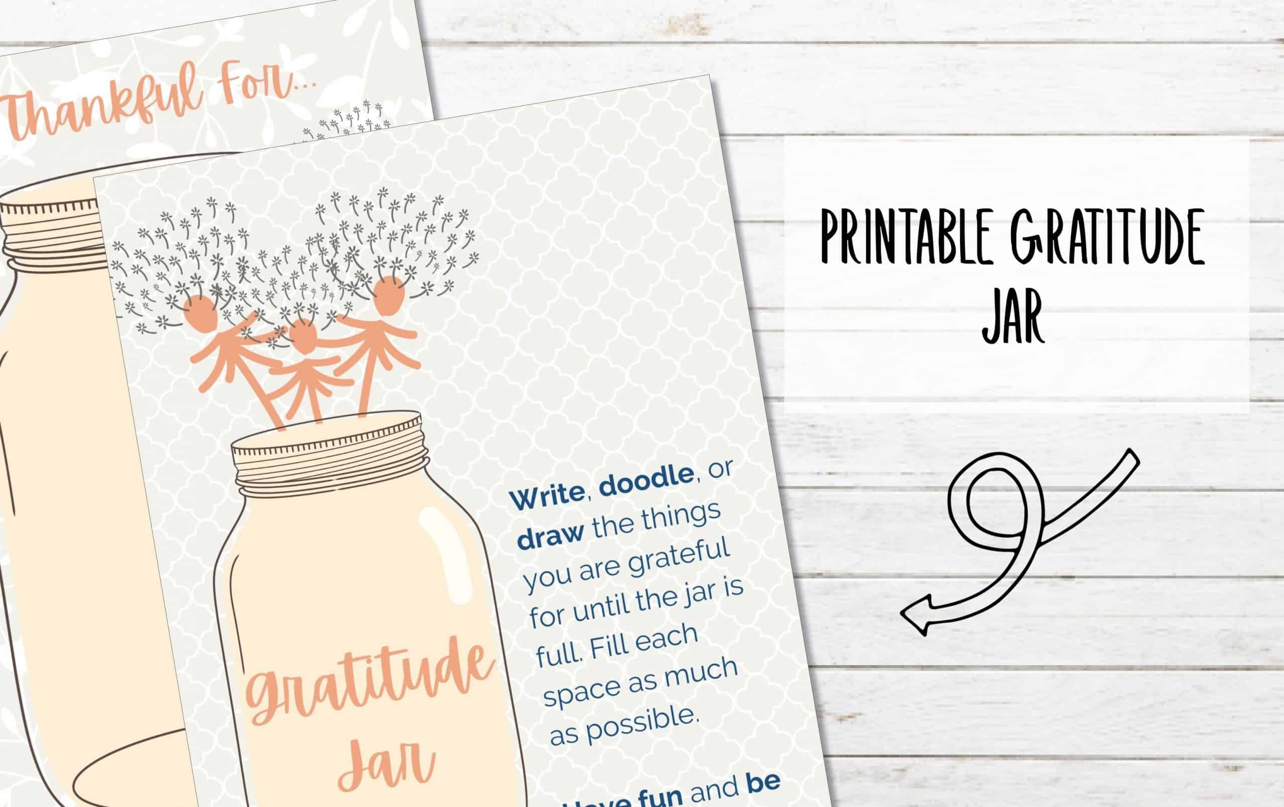 Free Printable Gratitude Jar My Printable Home