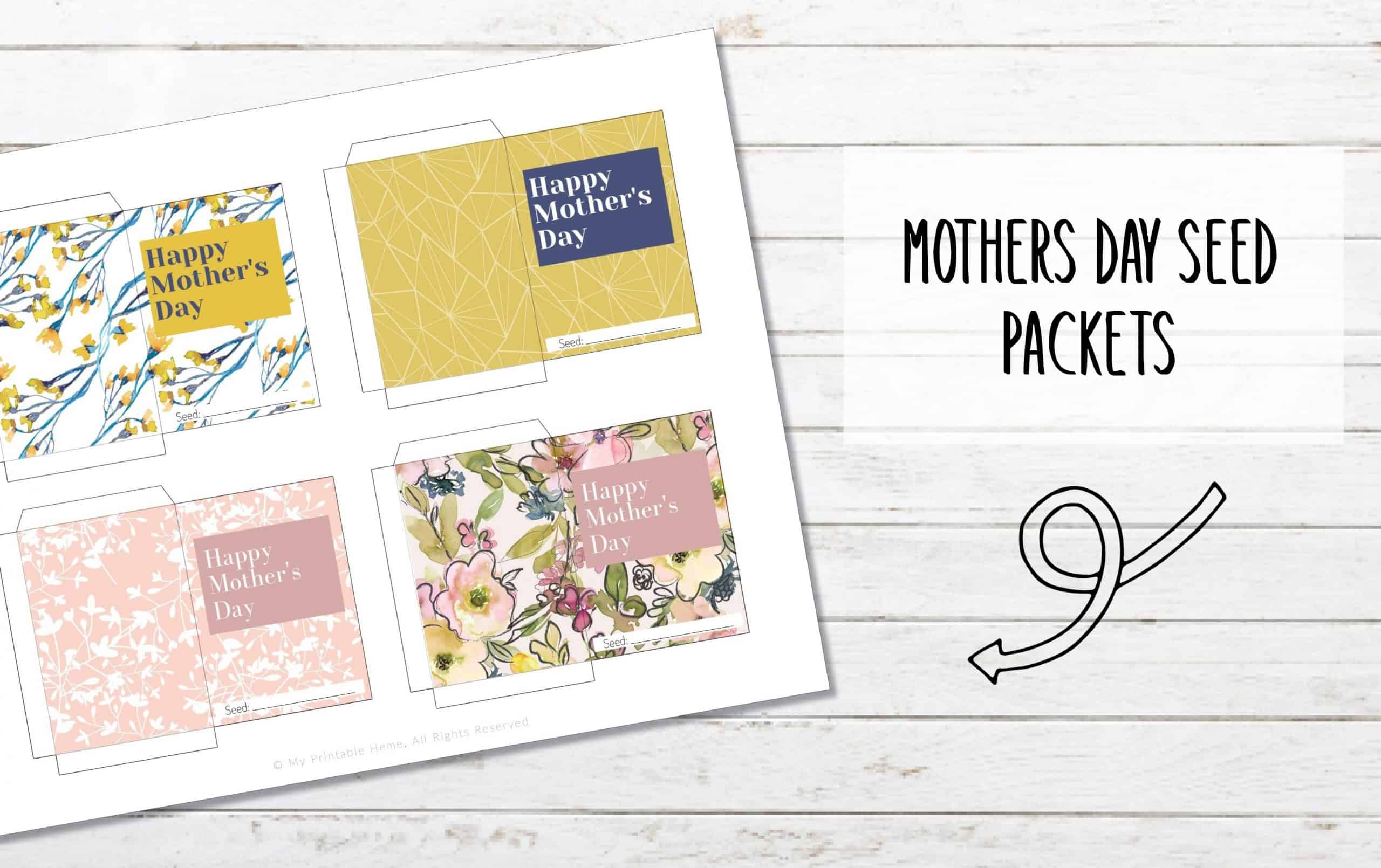 Printable Mother’s Day Seed Packets
