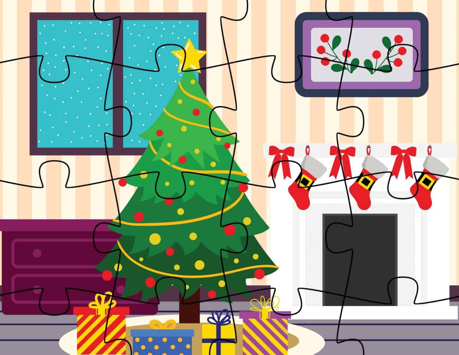 Printable Christmas Jigsaw Puzzles for Kids - My Printable Home