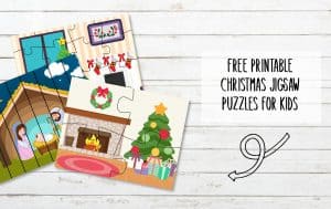Picture of Printable Christmas Jigsaw Puzzles for Kids
