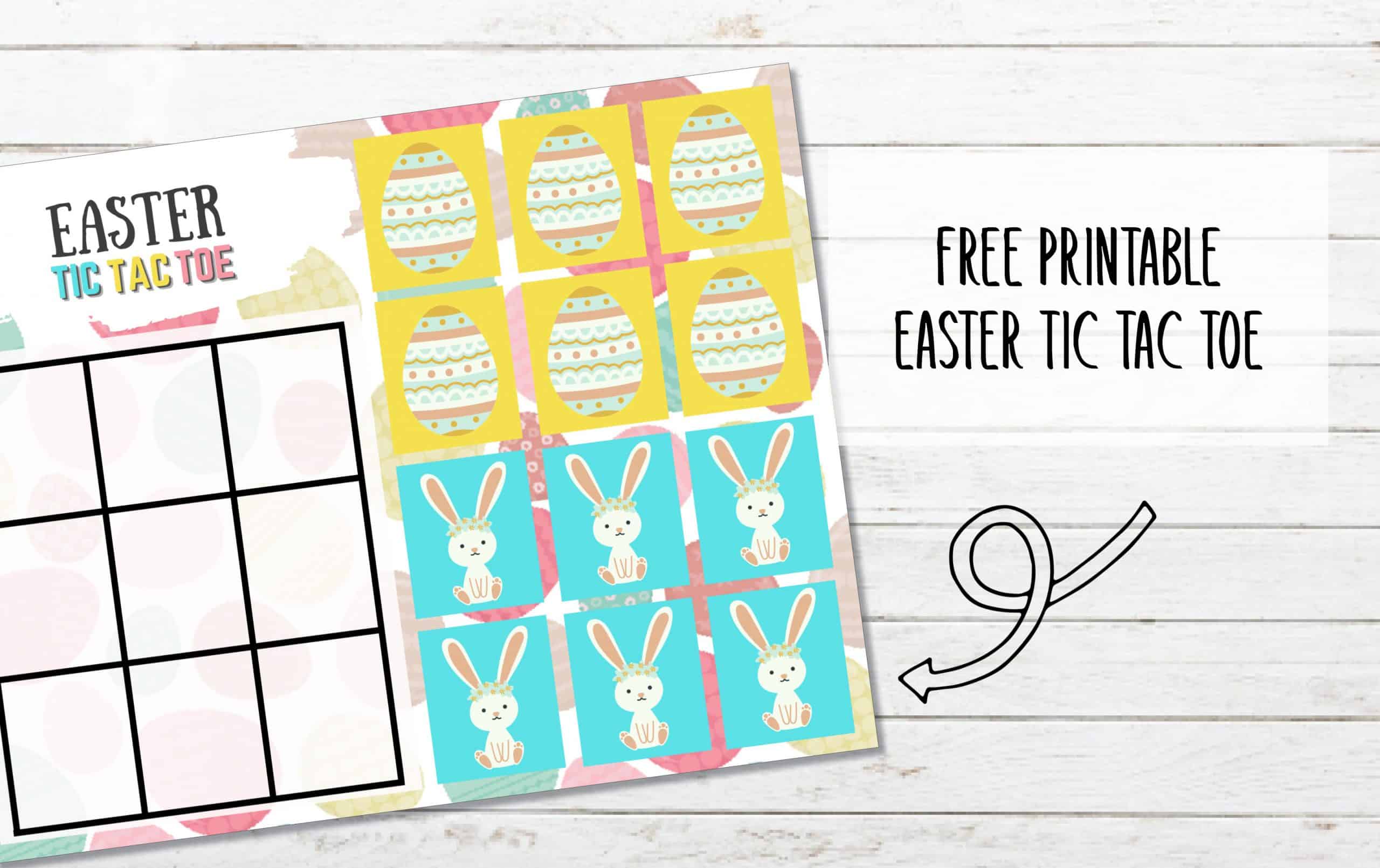 FREE Printable Easter tic tac toe