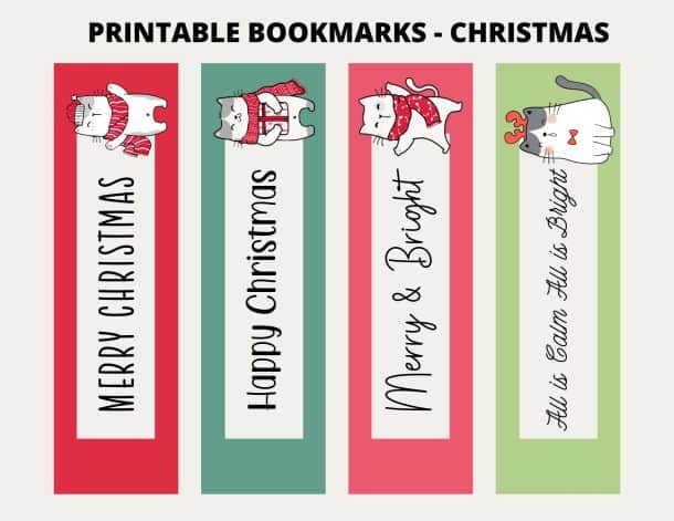Printable Christmas Bookmarks - My Printable Home