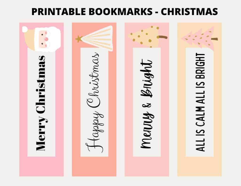 picture of Printable Christmas Bookmarks
