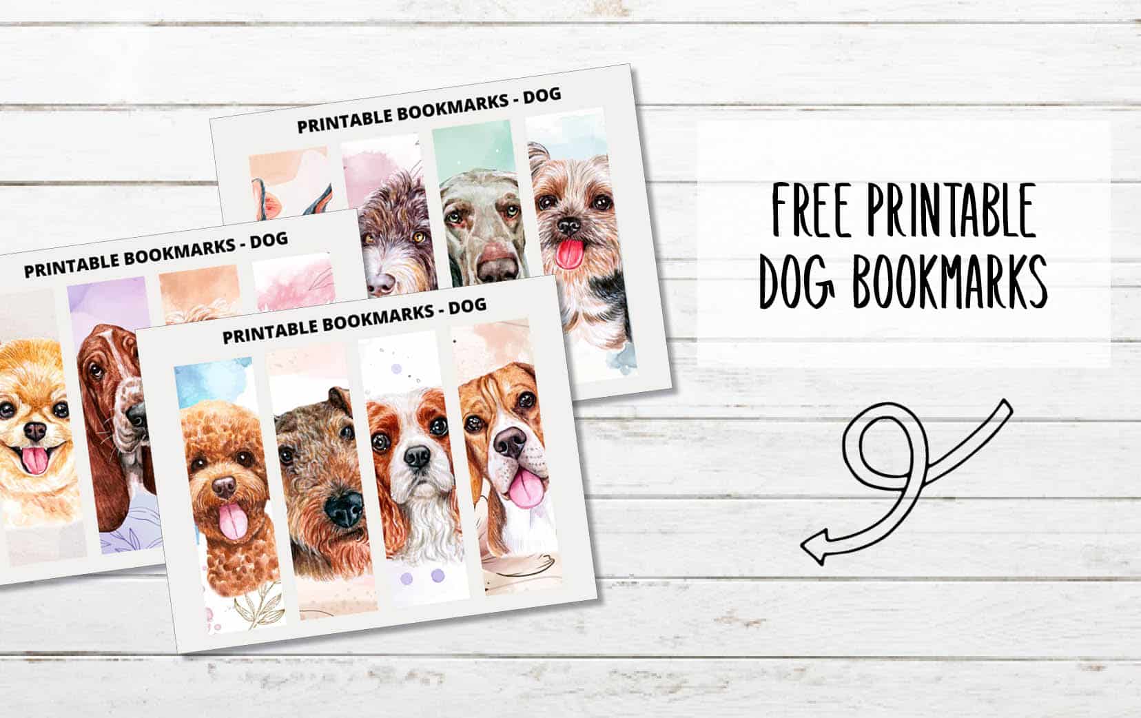 Printable Dog Bookmarks