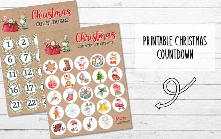 Printable Christmas Countdown