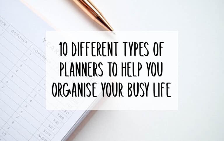 10 Different Types of Planners to Help You Organise Your Busy Life